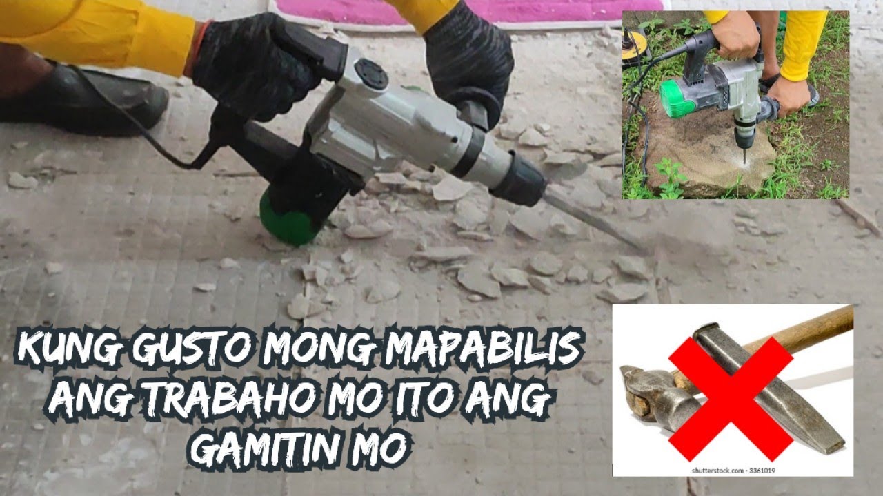 ROTARY HAMMER DRILL / CHIPPING GUN how to use and review - YouTube