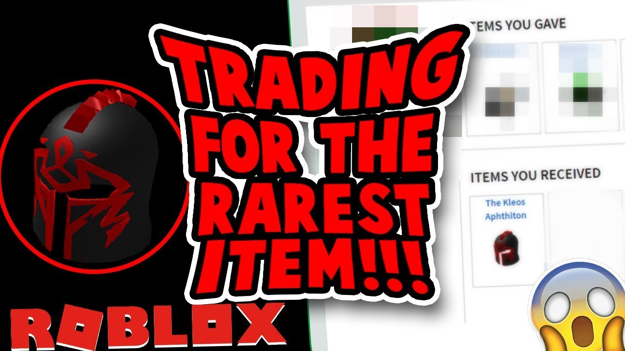 Trading For The Rarest Roblox Item Ft Lonnie Linkmon99