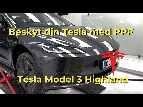 Stenslagsfolie/PPF - Tesla Model Y læssekant - Premium Bilpleje