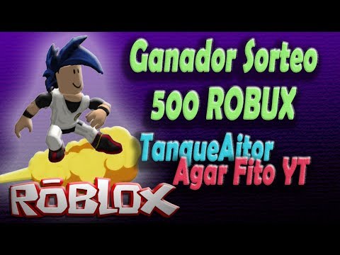 gnadores del sorteo de los 500 robux d youtube