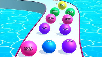 Faster Run 2048 - Ball game 3D ! All Levels Gameplay Part 139 android,ios