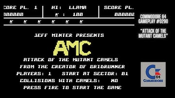 Attack Of The Mutant Camels (Commodore 64 / Gameplay #0290)