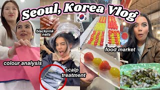 SEOUL, KOREA VLOG  colour analysis, blackpink nails, gwangjang market, shopping & more!