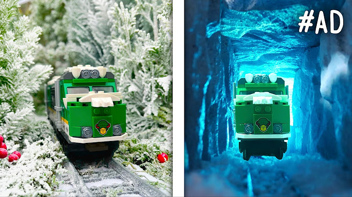 I Built a Giant LEGO Train in a Snowy Forest!