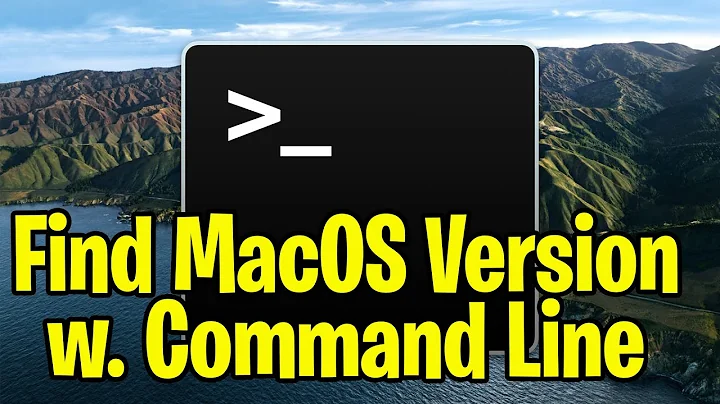 How to find your Mac OS X version using the Command Line and the Terminal App on your Mac