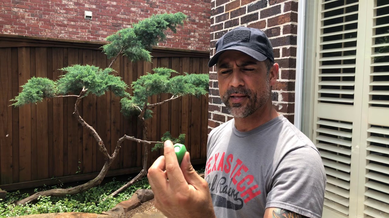 Pressure washing our deck