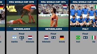 Every FIFA World Cup Runner-Up Ever