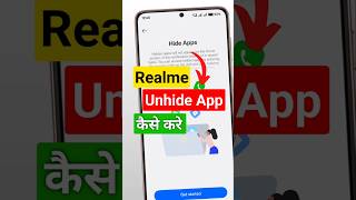 how to unhide apps on realme #realme #techtips #android
