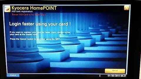 Kyocera HomePoint - Scan to Home Folder - Setup