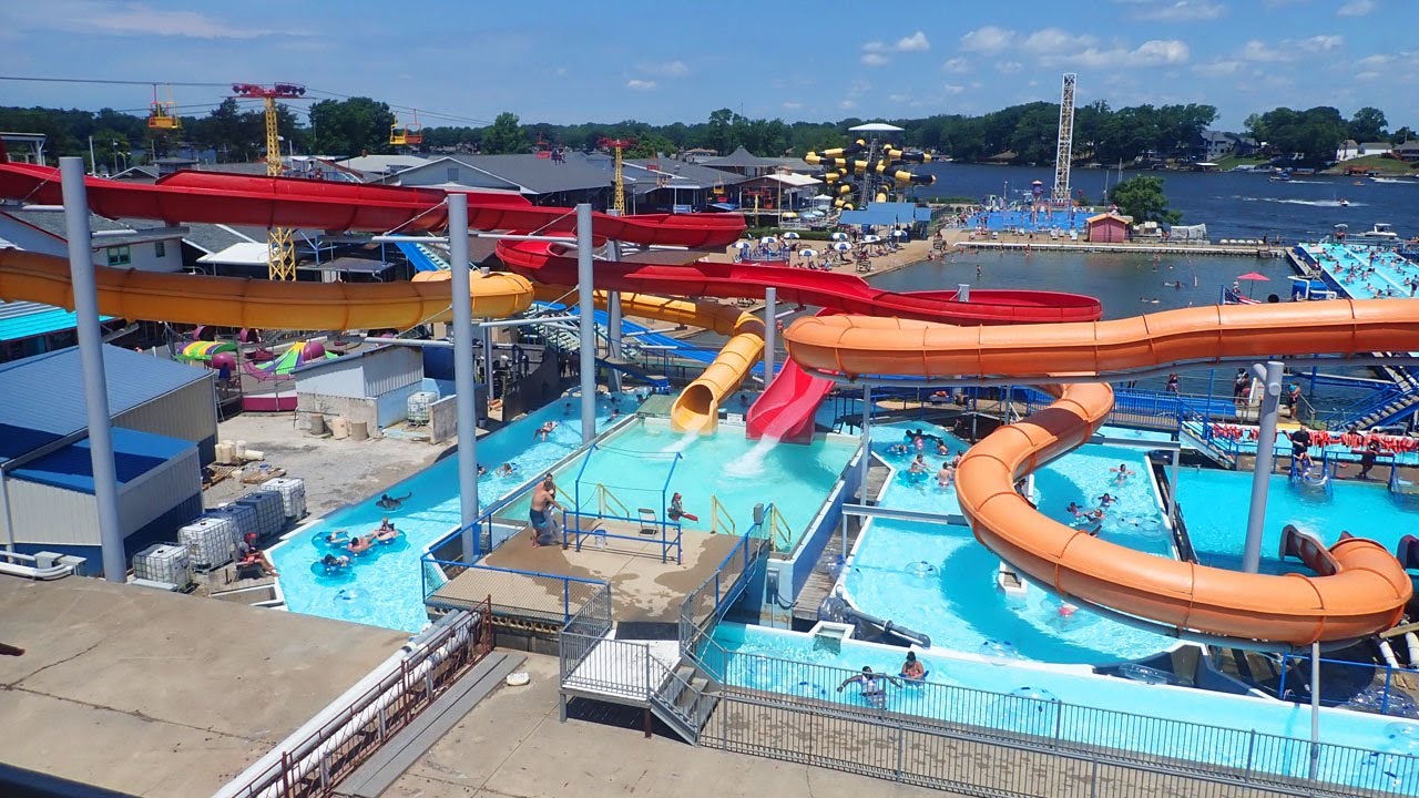 Indiana Beach Lazy River Water Park Fun Hot Summer Day At Indiana