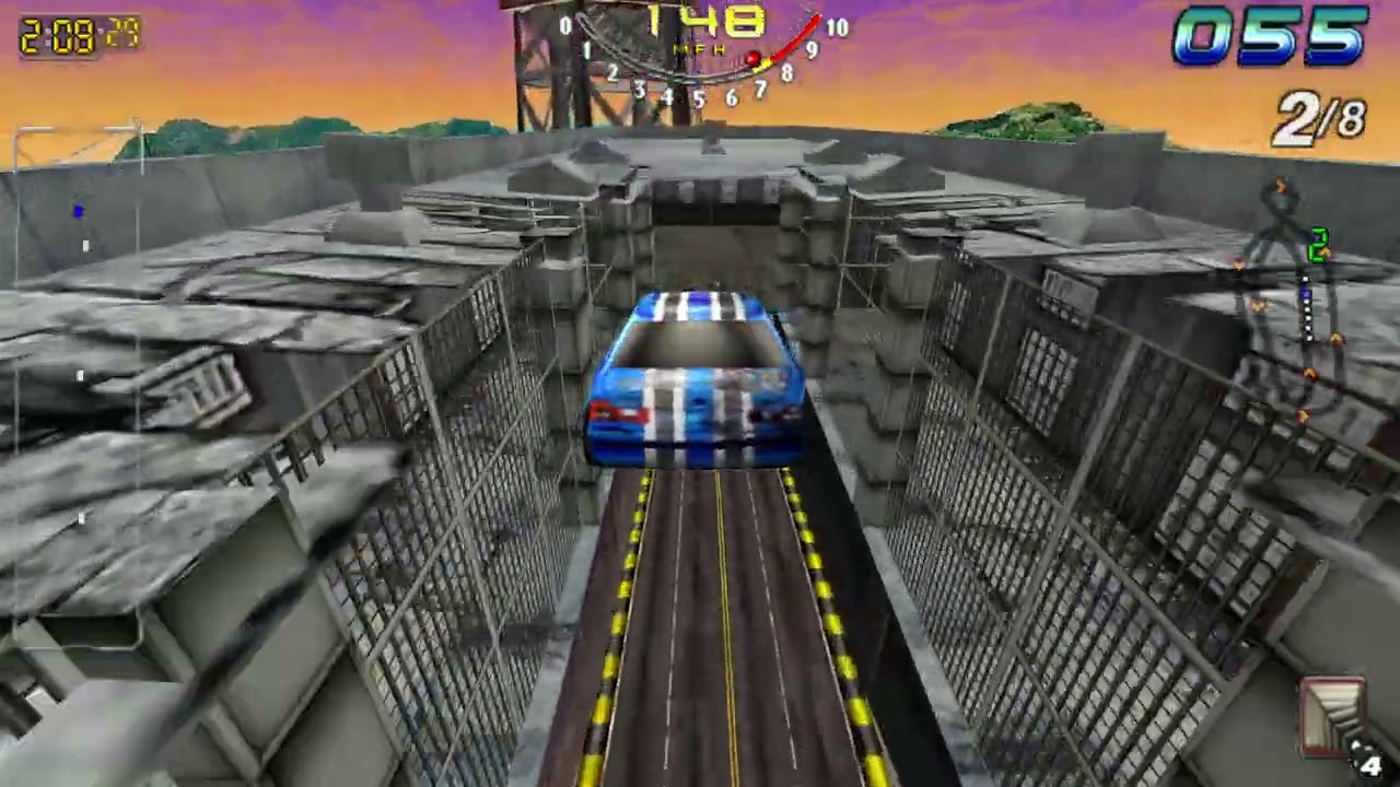 ProjectR - San Francisco Rush: The Rock playing on Linux Mint HD