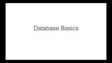 PHP34.0 Database Basics