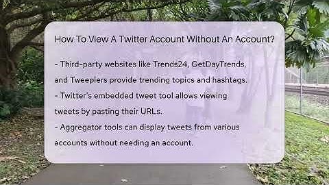 How To View A Twitter Account Without An Account? - Everyday-Networking