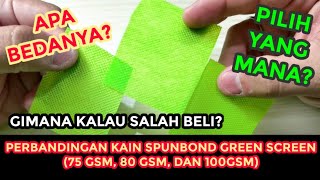 CARA MEMBEDAKAN KETEBALAN KAIN SPUNBOND (75 GSM, 80 GSM, & 100 GSM)