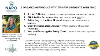 Back to School Tips - Students with ADHD