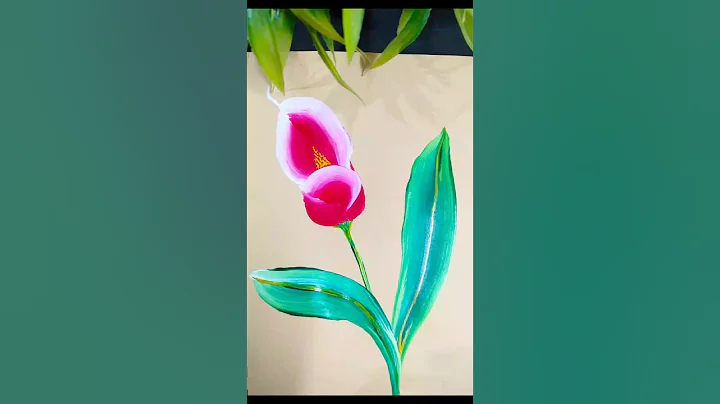 Acrylic Calla Lily Flower Painting #One Stroke Art #Shorts #Beautiful Flower #Viral Flower Video