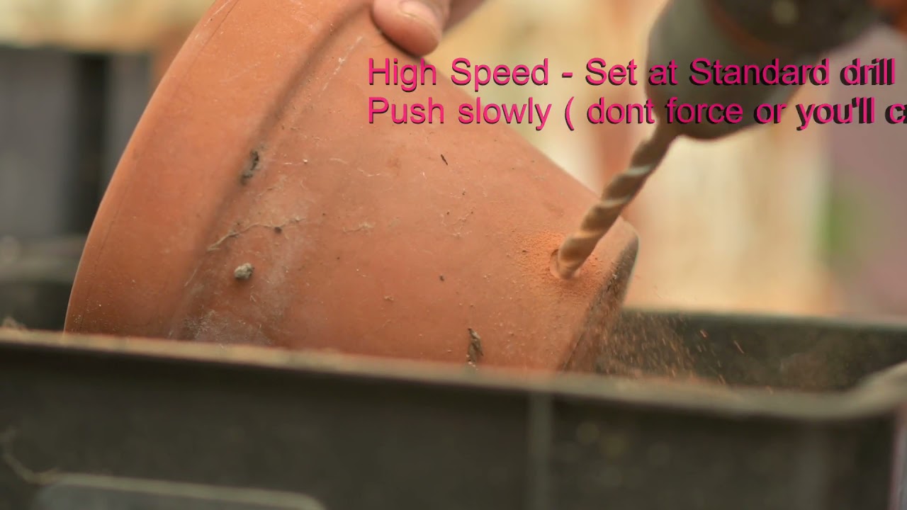 Drill Terracotta Pots for Bromeliads YouTube