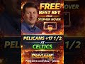 Pelicans +17.5 at Celtics Free NBA Pick | Stephen Nover | Pregame.com #NBA #NBApicks #Pelicans