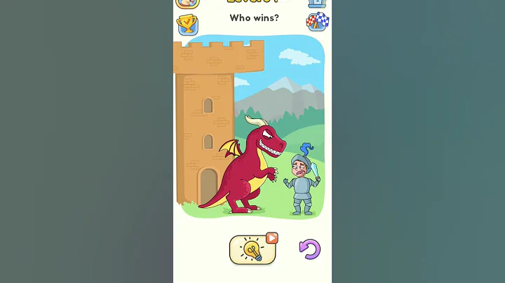 Dop 5 (delete one part) level 54  who win? , walkthrough solutions- all levels #youtubeshorts