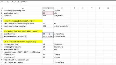 Setup and Batch Size - Example 2