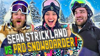 Sean Strickland challenges Pro Snowboarder!