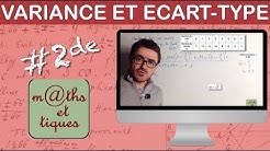 Calculer la variance et l'écart-type - Seconde