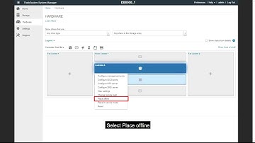 How to place a controller offline on Storage DE Series systems