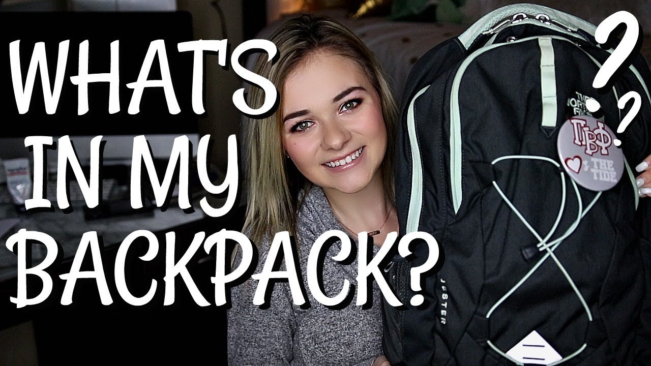 WHAT IS IN MY BACKPACK? 2018