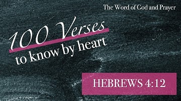 For the Word of God is Alive (Hebrews 4:12 NIV) - Memorize Scripture with Song! [CHORDS BELOW]