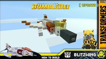 Minecraft - how to build Blitzwing jet mode (Update) in 🐝Bumblebee movie! อัพเดท บลิสต์วิงก์!