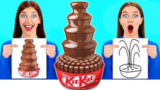 Quién Lo Dibuja Mejor Toma El Desafío Del Premio | Desafíos Divertidos Multi DO Food Challenge