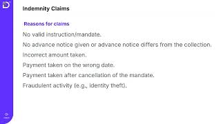 Direct Debit Pro Training Video: Indemnity Claims
