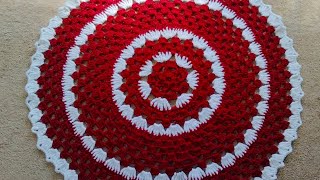 Thalposh, woolen rumal, crosia design Thalposh, crochet table cover,#337,by @SantoshAllArt