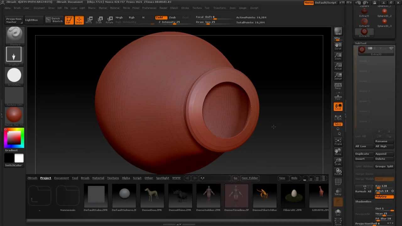 dynamic typology creating holes in mesh zbrush