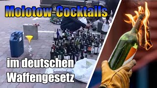 Molotow-Cocktails im Waffengesetz: Erwerb, Besitz & Herstellung