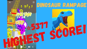 DINOSAUR RAMPAGE HIGHEST SCORE EVER.