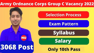 Indian Army Ordnance Corps Group C Vacancy 2022 | Army AOC Group C Syllabus | Exam Pattern | Salary
