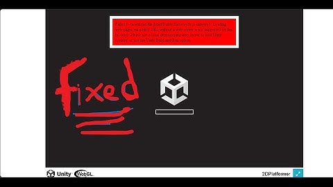 Fixed!! Unity3D unable to parse error Fixed | failed to download file build/webgl