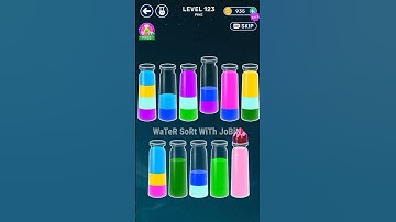 Water Sort Game || Level-123 || WaTeR SoRt WiTh JoBiN ||#watersort #gameplay #level