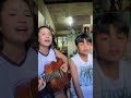 The way she looks at him while he&#39;s singing 🥹 #shorts | beautiful sister &amp; brother duet!!