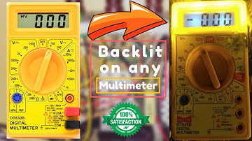 Add Backlight to your Multimeter DT830D | TRICK | DIY | Multimeter mod | Creative Creator