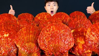 MUKBANG ASMRㅣAmazing! Spicy Giant Scallops Steamed Eat🔥Korean Seafood 후니 Hoony Real Eating Sound