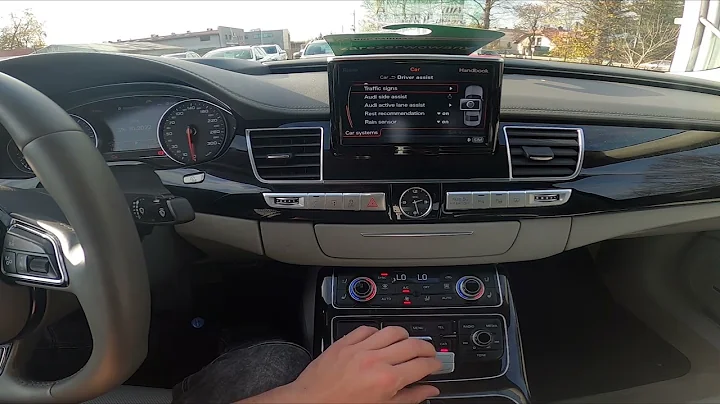 How to Manage Traffic Sign Assistant Warning in AUDI A8 D4 ( 2010 – 2017 )