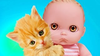 Куклы Пупсики завели питомцев: Мама купила кошечек и собачку Sweet Box/Игрушки для девочек/Зырики ТВ Куклы Пупсики завели питомцев: Мама купила кошечек и собачку Sweet Box/Игрушки для девочек/Зырики ТВ