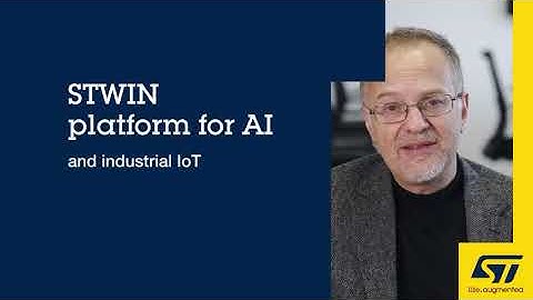 STWIN platform for AI and industrial IoT
