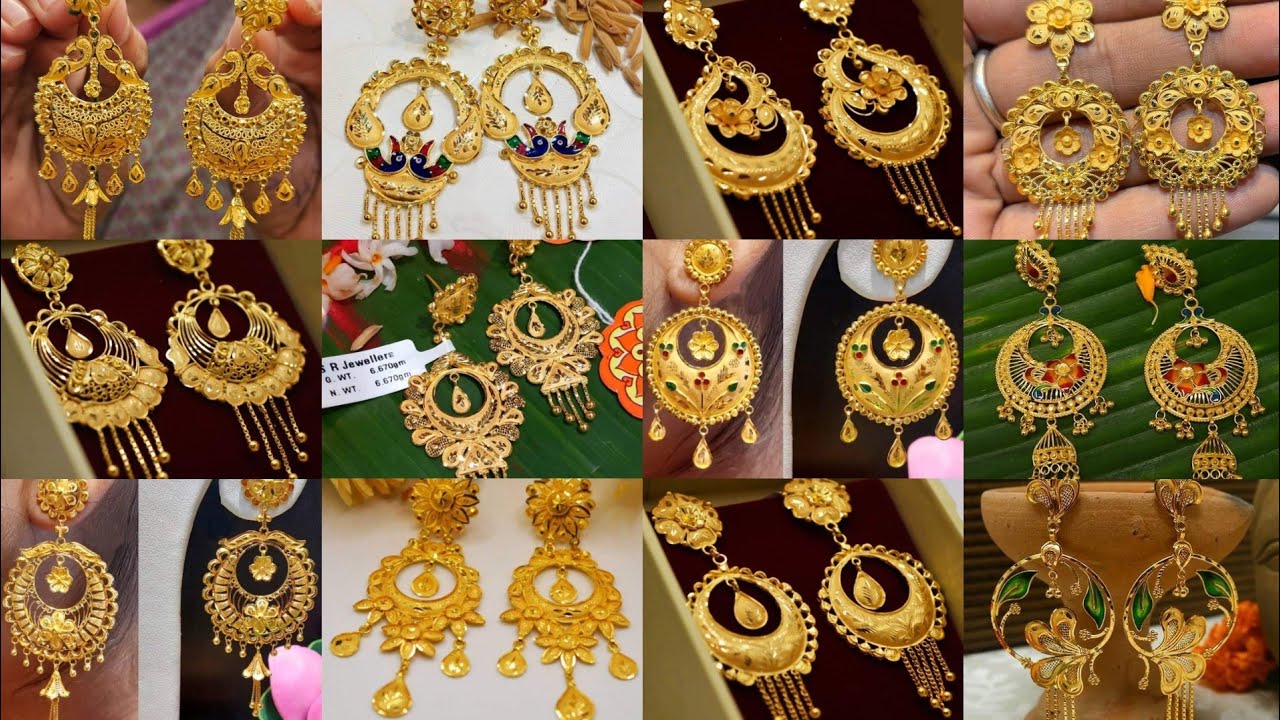 Pin by ()🖤Deep🖤() on Gold Earrings Design latest | Unique gold jewelry  designs, Gold jewellry designs, Gold jewellery design