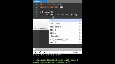 For Loop in CPP C++ in 1 Minute | Tutorial