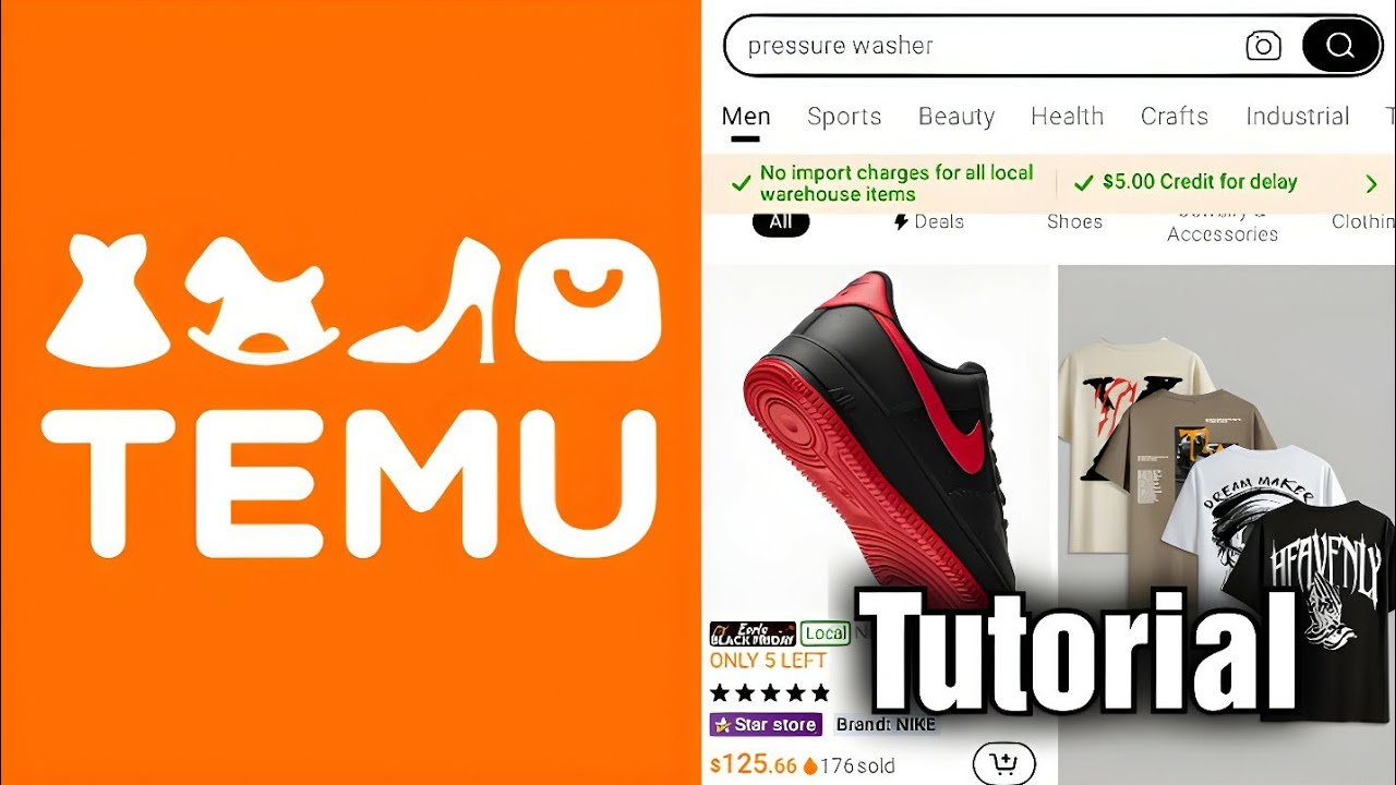 Temu User Interface Example Temu (FULL Tutorial) - YouTube