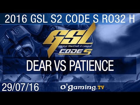 Dear vs Patience - 2016 GSL S2 Code S - Groupe H Ro32