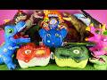 Satisfying ASMR Unboxing Jurassic World Dinosaur T-rex Carnotaurus Mosasaurus Triceratops Spino Giga